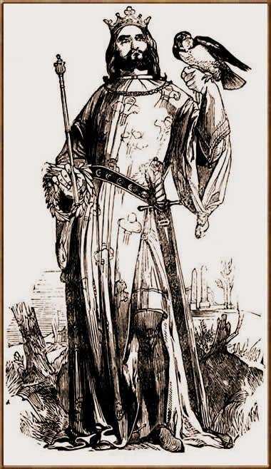 Фридрих II Гогенштауфен со своим соколом
